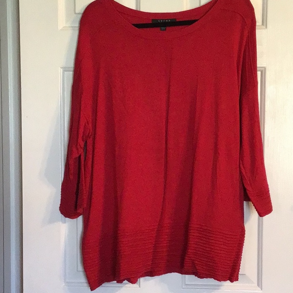 Red Sweater Tunic